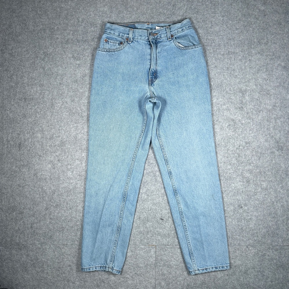 Vintage Levi's Denim Jeans Womens 6 MIS S Light Blue 550 Relaxed Fit Tapered Leg
